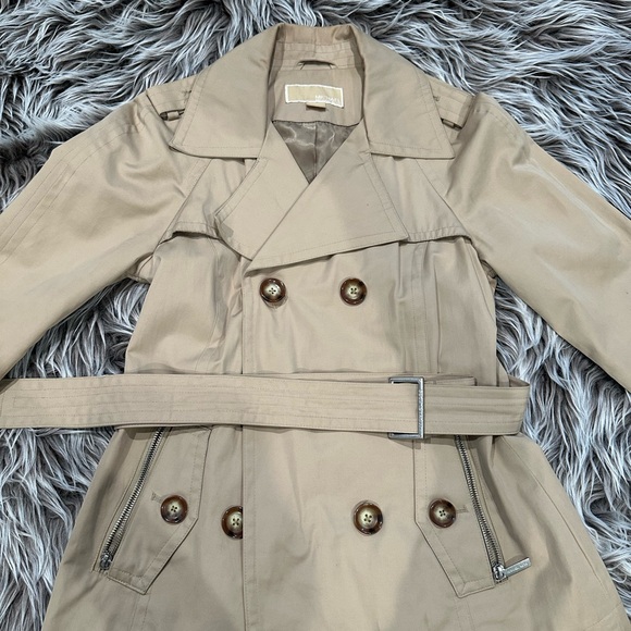 Michael Kors Jackets & Blazers - Michael Kors Beige Double-Breasted Trench Coat